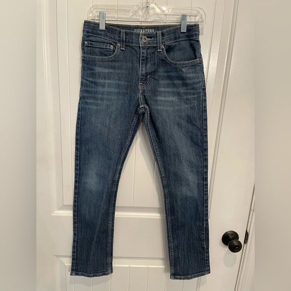 Levi’s boys dark wash skinny denim jeans size 16 - Picture 1 of 11